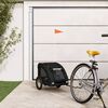 vidaXL Remorque de v&eacute;lo pour animaux de compagnie noir