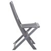 vidaXL Ensemble &agrave; manger de jardin 5 pcs Bois d'acacia massif Gris