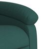 vidaXL Fauteuil inclinable de massage vert foncé tissu