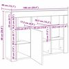 vidaXL Meuble TV LED d'Angle Gris b&eacute;ton 100x40x68cm Bois d'ing&eacute;nierie