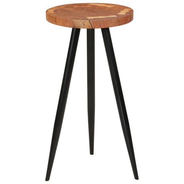vidaXL Table de bar en rondins &Oslash;53x105 cm bois d'acacia solide
