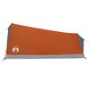 vidaXL Tente de camping 2 personnes gris et orange imperméable