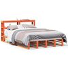 vidaXL Cadre de lit sans matelas cire marron 150x200cm bois pin massif
