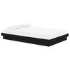 vidaXL Cadre de lit sans matelas noir bois massif