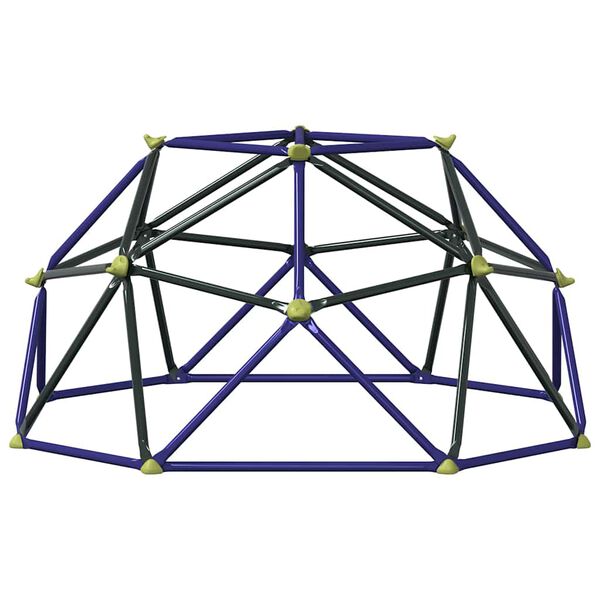 vidaXL D&ocirc;me d'escalade Bleu Acier
