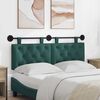 vidaXL T&ecirc;te de lit suspendue Vert fonc&eacute; 150 x 55 x 7 cm tissu