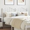 vidaXL T&ecirc;te de lit de remplacement m&eacute;tal blanc 140 cm