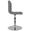 vidaXL Tabouret de bar pivotant Gris clair Tissu