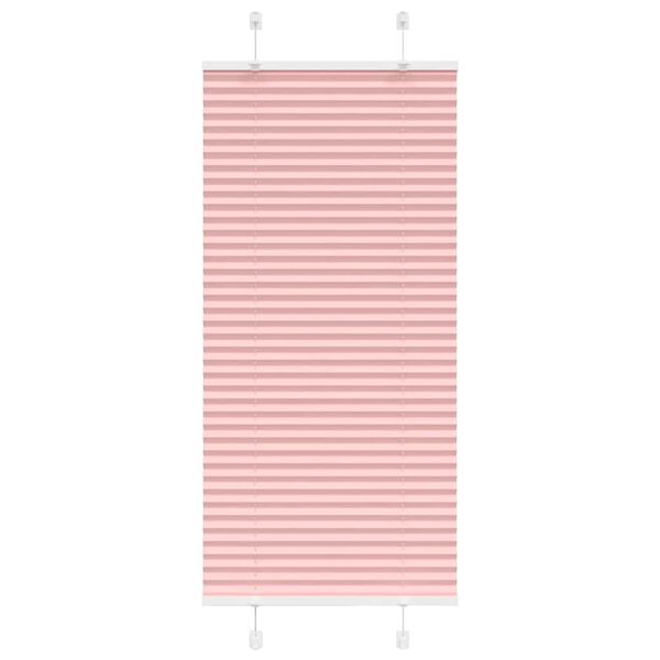 vidaXL Store pliss&eacute; rose 65x150 cm largeur du tissu 64,4 cm polyester