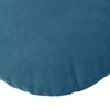 vidaXL Coussins de si&egrave;ge 2 pcs Bleu &Oslash; 40 x 13 cm Velours