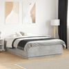 vidaXL Cadre de lit sans matelas gris b&eacute;ton 120x190 cm