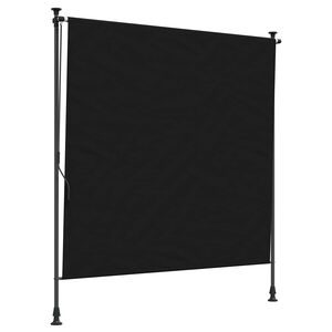 vidaXL Store Roulant Ext&eacute;rieur Noir 100 x 270 cm