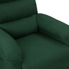 vidaXL Fauteuil inclinable Vert foncé Tissu