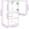 vidaXL Meubles TV muraux 2 pcs Ch&ecirc;ne artisanal 30,5 x 30 x 60 cm