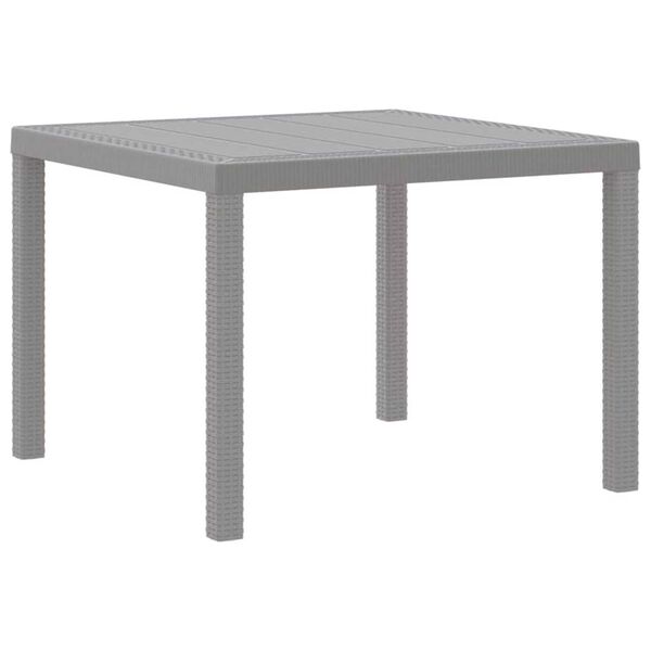 vidaXL Ensemble de salle &agrave; manger pour jardin 5 pcs Gris clair