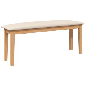 vidaXL Banc 110 cm bois massif caoutchouc