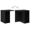 vidaXL Table d'appoint Ch&ecirc;ne noir 37 x 32 x 40 cm Bois d'ing&eacute;nierie