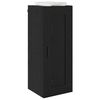 vidaXL Meuble mural Ch&ecirc;ne noir 34,5 x 34 x 90 cm Bois d'ing&eacute;nierie