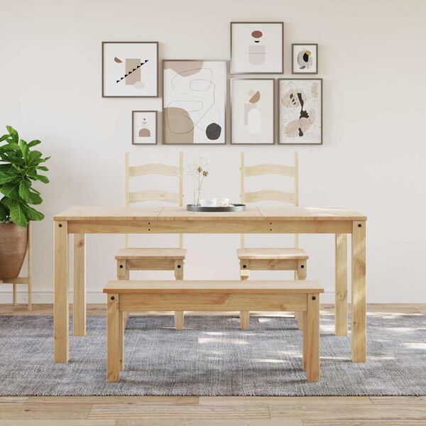 vidaXL Table &agrave; manger PANAMA 160x80x75 cm bois massif de pin