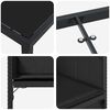 vidaXL Ensemble de salle &agrave; manger pour jardin 5 pcs Noir polyrotin