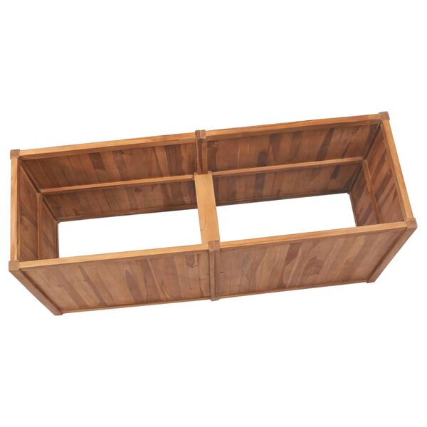 vidaXL Lit sur&eacute;lev&eacute; de jardin 150x50x70 cm Bois de teck solide