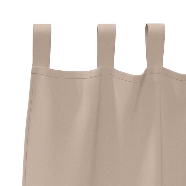vidaXL Rideaux occultants avec anneaux 2 pcs Taupe 175 x 140 cm