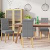 vidaXL Chaises &agrave; manger lot de 4 gris clair tissu