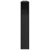 vidaXL Cabinet de T&ecirc;te de Lit Ch&ecirc;ne noir 180 x 18.5 x 102.5 cm