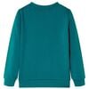 Sweatshirt pour enfants vert fonc&eacute; 140