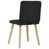 vidaXL Chaises &agrave; manger lot de 6 noir tissu