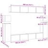 vidaXL Ensemble de meubles TV 8 pcs Ch&ecirc;ne sonoma Bois d'ing&eacute;nierie