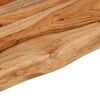 vidaXL &Eacute;tag&egrave;re murale rectangulaire massif acacia bordure assortie