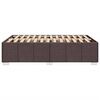 vidaXL Cadre de lit sans matelas marron foncé 120x190 cm tissu