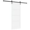 vidaXL Porte coulissante ORKDAL 83 x 202 cm Bois de pin massif Blanc