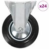 vidaXL 24 pcs Roulettes fixes 160 mm