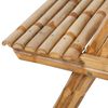 vidaXL Table de pique-nique 120 x 120 x 78 cm Bambou