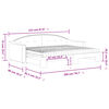 vidaXL Lit de jour avec lit gigogne et matelas noir 80x200 cm tissu