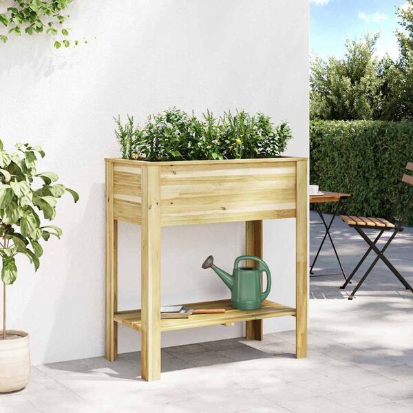 vidaXL Jardin haut Marron 85,5 x 46,5 x 96 cm Pin&egrave;de impr&eacute;gn&eacute;e
