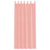 vidaXL Rideaux en voile avec boucles 2 pcs rose 140x245 cm