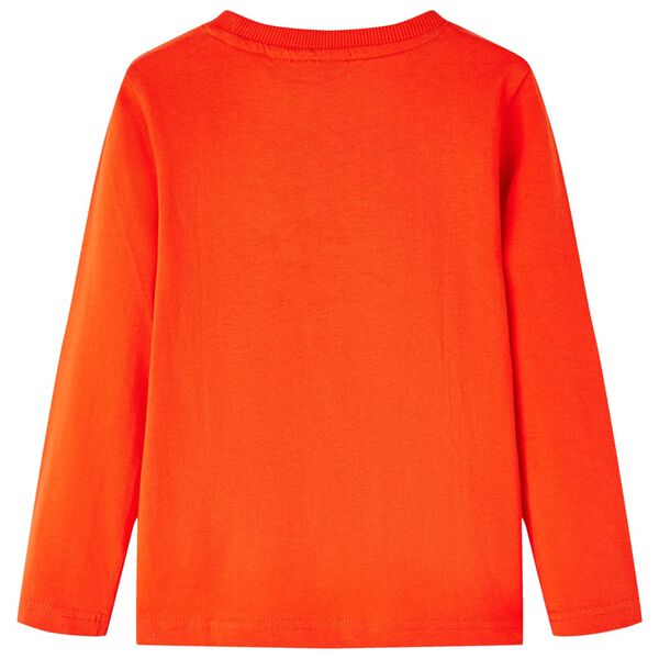 T-shirt enfants manches longues orange vif 128