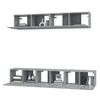 vidaXL Ensemble de meubles TV 5 pcs Sonoma gris Bois d'ing&eacute;nierie