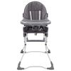 vidaXL Chaise haute pour b&eacute;b&eacute; Gris et blanc