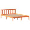 vidaXL Cadre de lit sans matelas cire marron 120x190cm bois pin massif