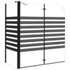 vidaXL Cabine de douche &agrave; rayures 120x68x130 cm Verre tremp&eacute;
