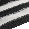 vidaXL Filet brise-vue anthracite et blanc 1,8x50 m PEHD 75 g/m&sup2;