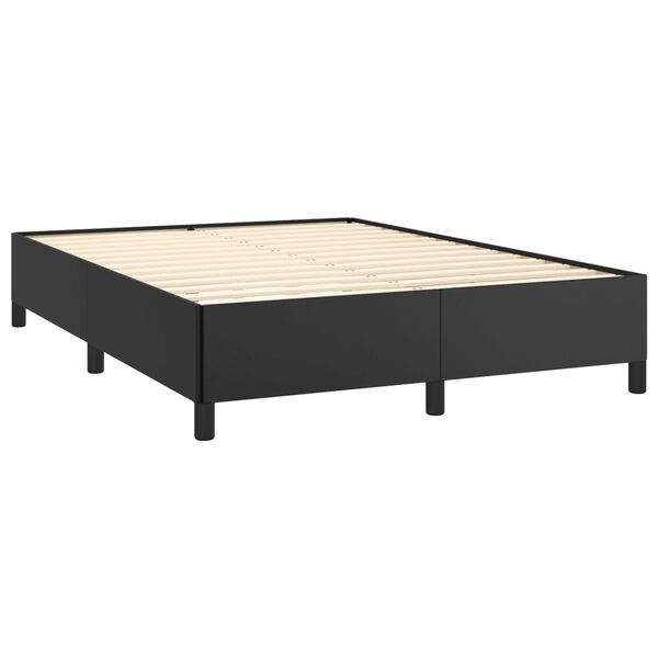 vidaXL Cadre de lit sans matelas noir 140x190 cm similicuir