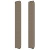 vidaXL T&ecirc;te de lit avec oreilles Taupe 183x16x118/128 cm Tissu
