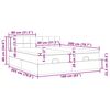 VidaXL Cadre de lit ottoman avec matelas bleu 160x200 cm tissu