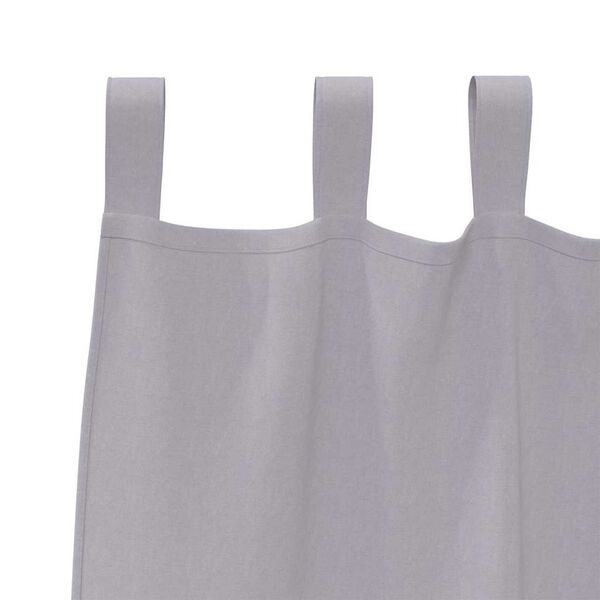 vidaXL Rideaux occultants avec anneaux 2 pcs Gris m&eacute;tal 225 x 140 cm