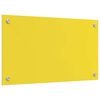 vidaXL Protection de cuisine 2 pcs Jaune 70 x 40 cm verre trempé